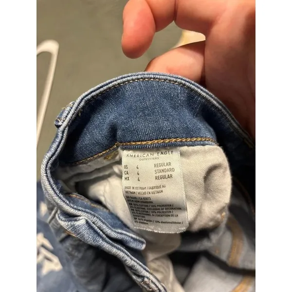 American Eagle Size 4 Jeans Curvy Hi-Rise Jegging The Dream Jean - Image 5