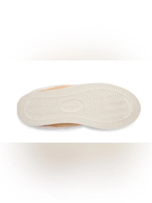 Sanuk Women's Tan Canvas Shearling-Lined Mules Size 6 - Image 4