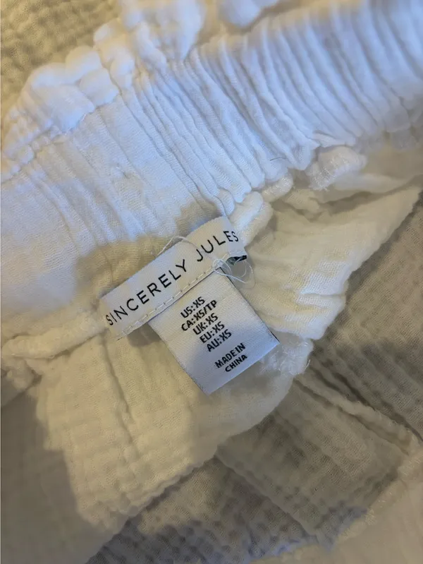 Sincerely Jules White Linen Pants - Image 3