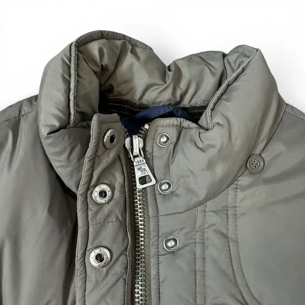 Vintage Y2K Abercrombie & Fitch Down Quilted Puffer Jacket Size L Green Military - Image 5