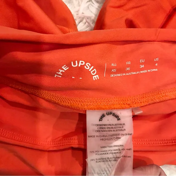The Upside Mallorca Mini Spin Short Melon Matte Orange 4‎ - Image 5