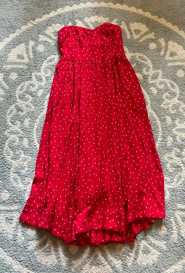 Free People Red Midi Dress - Image 2
