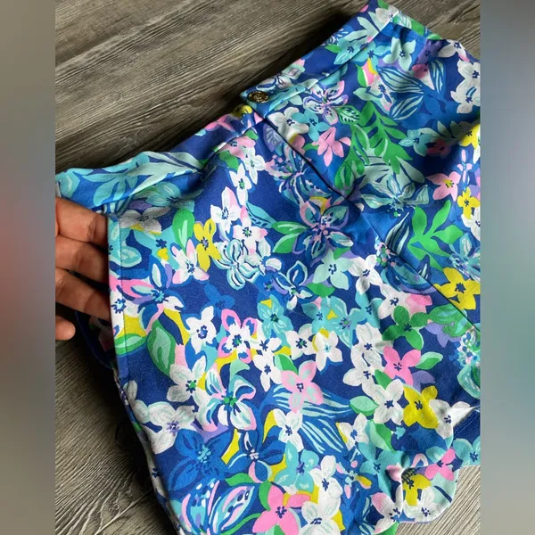 Lilly Pulitzer Vibrant Blue Floral Mini Skirt - Image 13