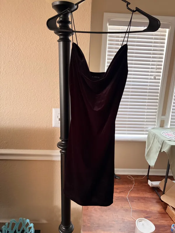 B. Darlin Black Velvet Dress - Image 2