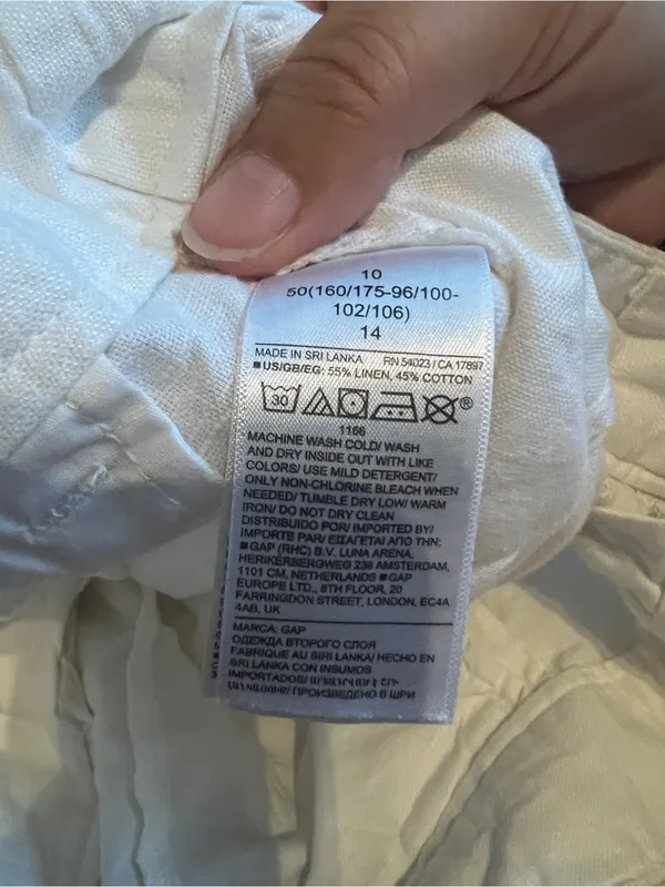 Gap size 10 pleated linen pant - Image 9