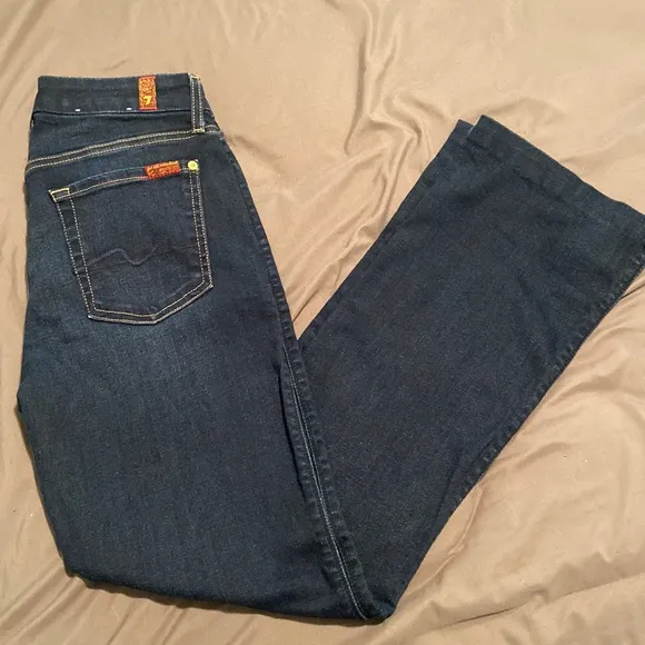 7 For All Mankind Kimmie Bootcut Darkwash Jeans - Image 2