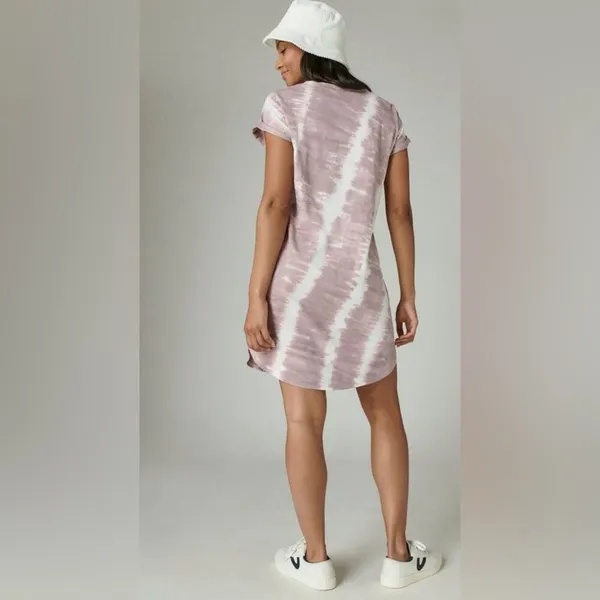 Lucky Brand Pocket Tee Dress in Twilight Mauve - Image 2