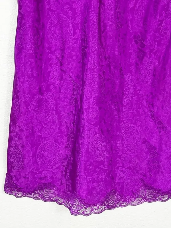 Vintage 90’s Victoria’s Secret gold label nightie négligée purple size M VTG - Image 6