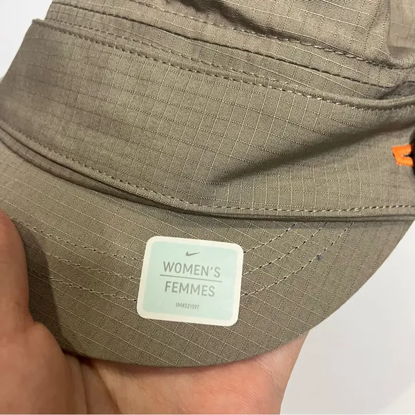 Nike‎ golf military style hat tan khaki rip stop material women’s one size - Image 5