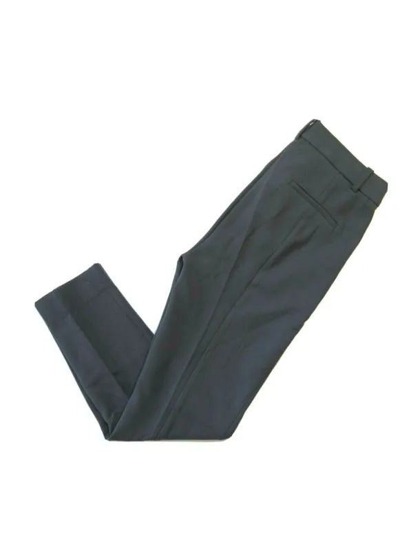 NWT J.Crew 365 High Rise Cameron Graphic Charcoal Four Season Stretch Pants 4 - Image 2