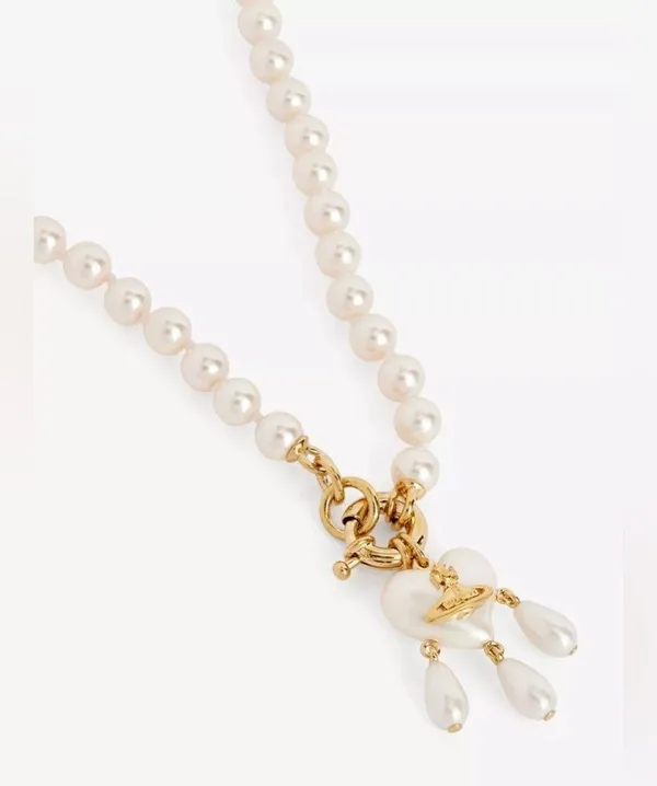 Vivienne Westwood Sheryl Faux-pearl and Brass Necklace - Image 2