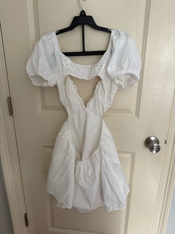 Revolve Keegan Mini Dress in White Size M - Image 6