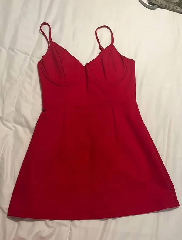 Princess Polly Red Mini Dress - Image 5