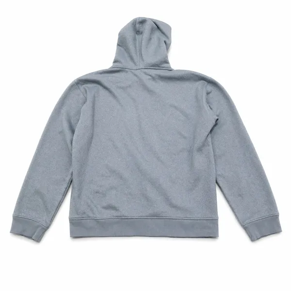 Zara Womens Textured Knit Hoodie Blue Gray Long Sleeve Cotton‎ Blend Pullover M - Image 2