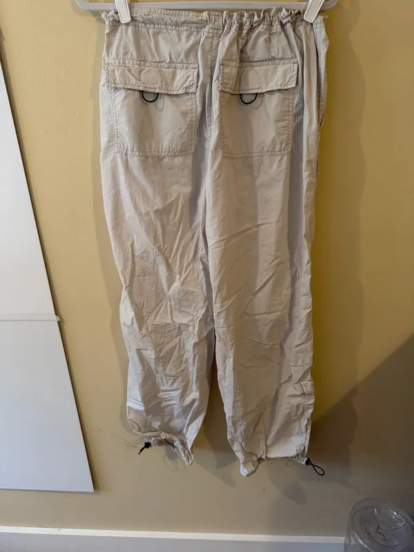 Garage Women's Light Beige Track Joggers with Drawcord - Image 3