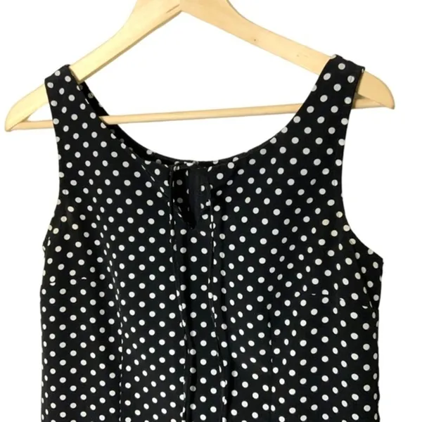 vintage Kmart‎ maxi dress Kathie Lee 90s sleeveless polka dot Medium - Image 3