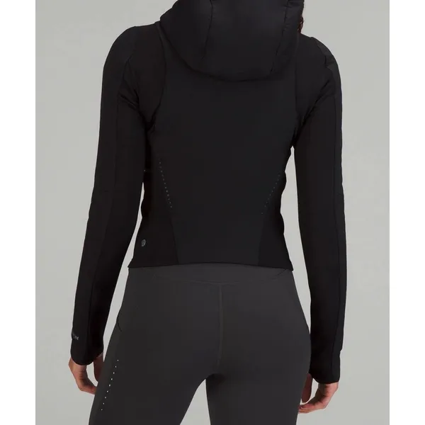 Lululemon Push Your Pace Jacket Size 6 Black Hiking -LW4BZFS BLK EUC - Image 3