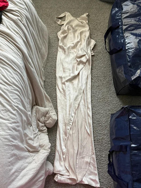 Champagne Hello Molly Maxi Dress Silk - Image 2