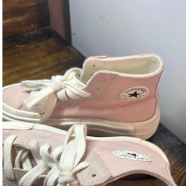 Converse Pale‎ Pink Platform Sneakers Women Size 6 - Image 5
