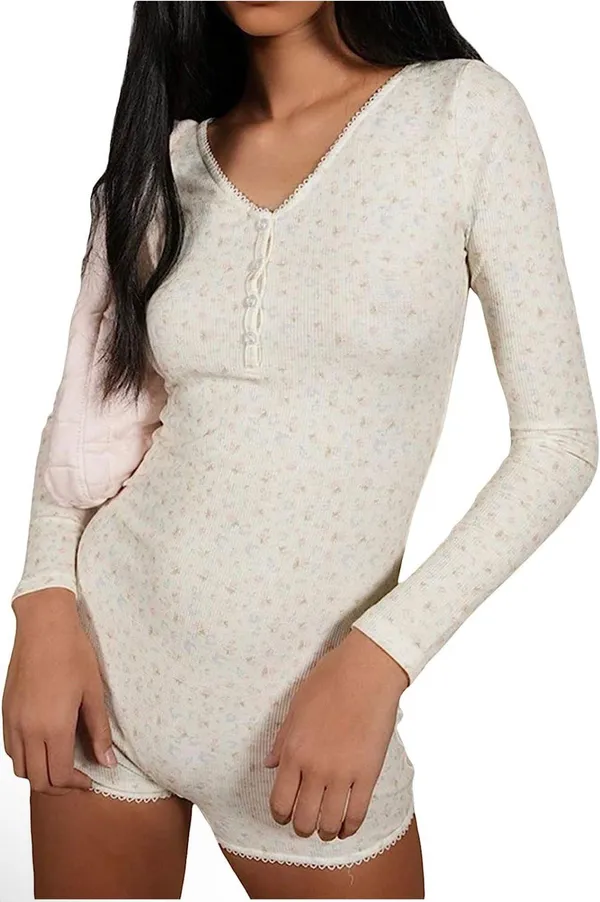 long sleeve one piece pajamas - Image 2