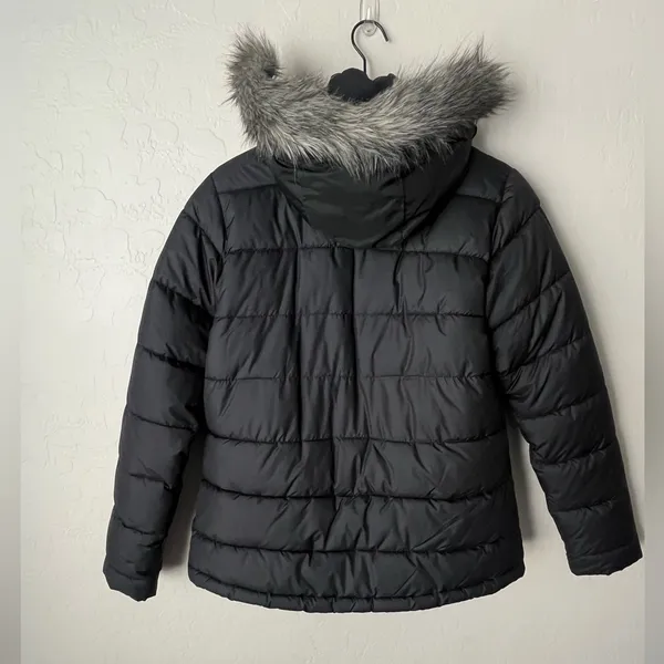 Columbia Stepstone Pass Water Resistant Puffer Jacket Faux Fur Trim hood black M - Image 5