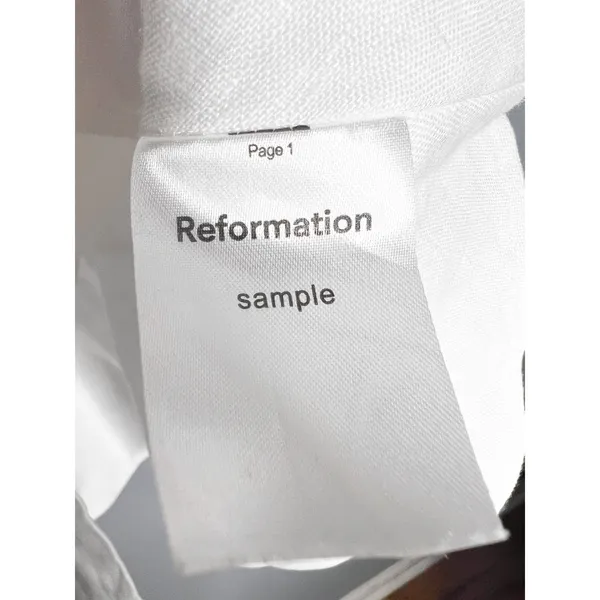 Reformation The Collection Truro Top Size 4 White Bustier Corset‎ Zip Front Tank - Image 7