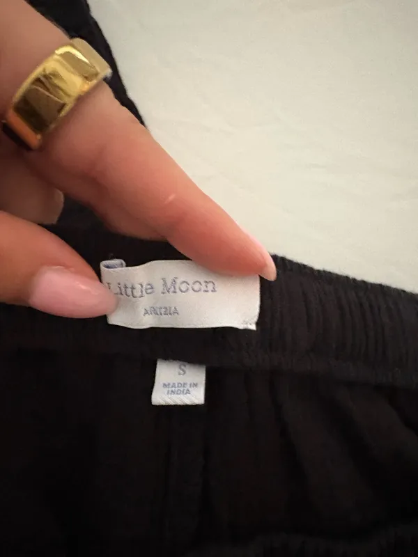 Aritzia Little Moon Cotton Sail Pants Wide-Leg Small - Image 3