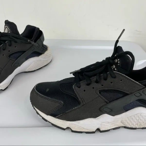 Nike Air Huarache Womens Black Sneakers Sz 8.5 - Image 8