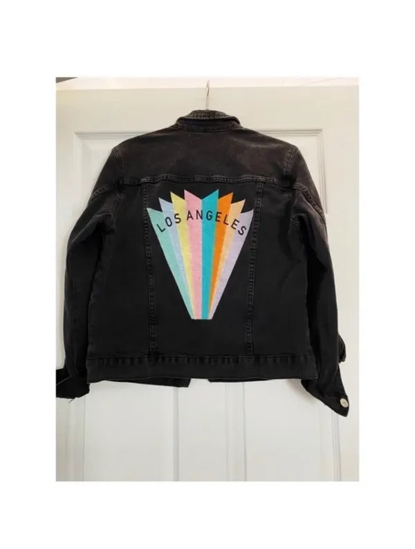 PacSun Black Jean Jacket Oversized - Image 6