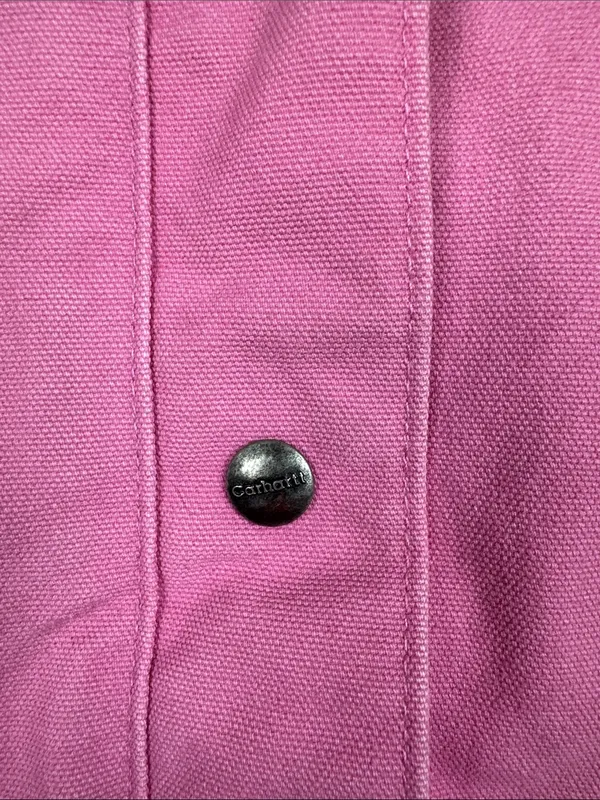 Carhartt Bubblegum Pink Hooded Sherpa-Lined Workwear Vest Size: XS (0/2) - Image 4