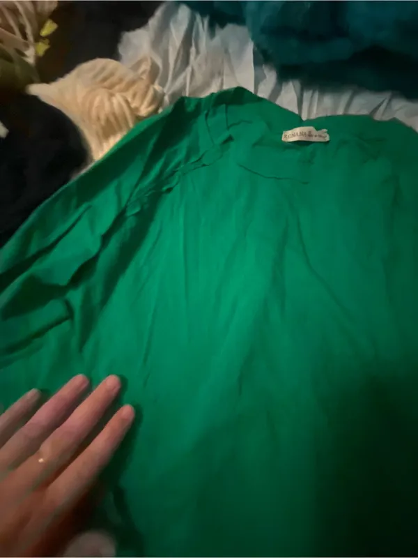 Zenana Outfitters womans Long-Sleeve Crew in Teal Green - Image 6