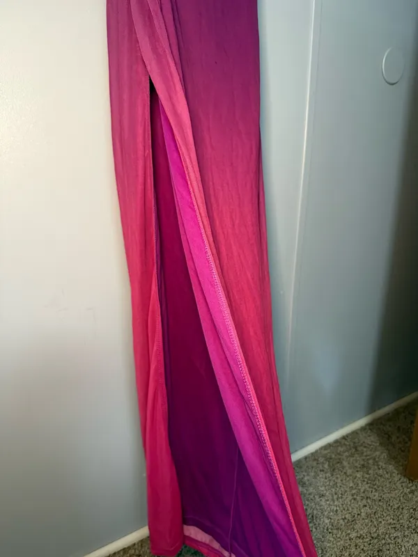 Windsor Fuchsia Ruched Cutout Maxi Dress - Image 3