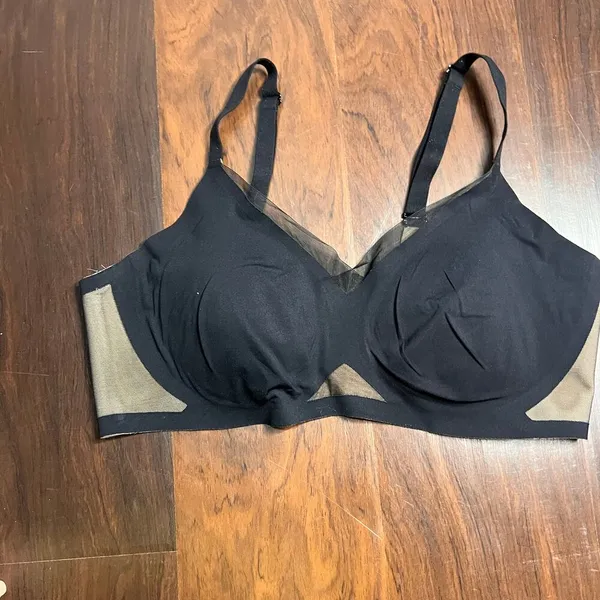 Honeylove CrossOver Wireless Black Bra Size Large - Image 3