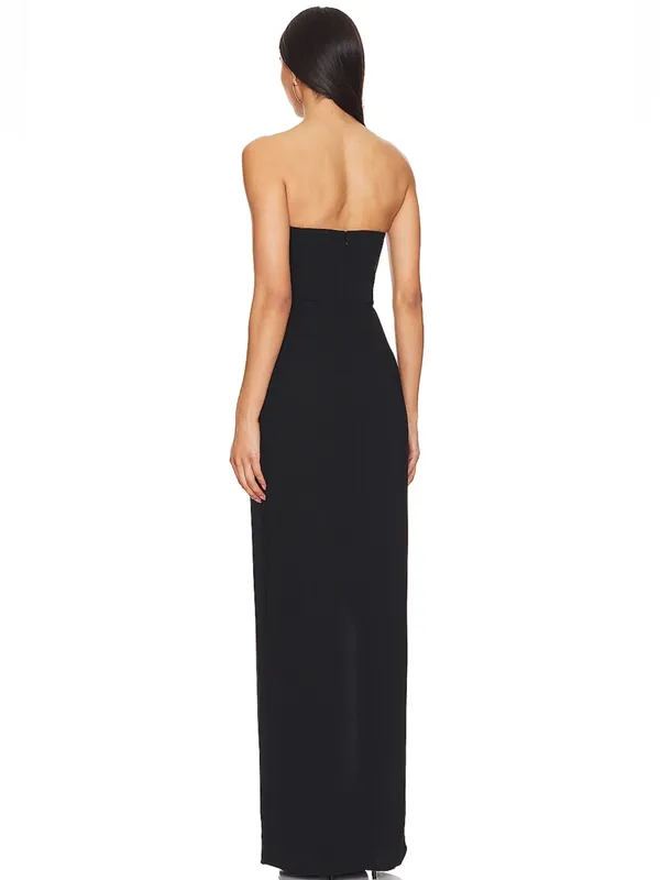 Amanda Uprichard x REVOLVE Wolfe Gown in Black Small - Image 2