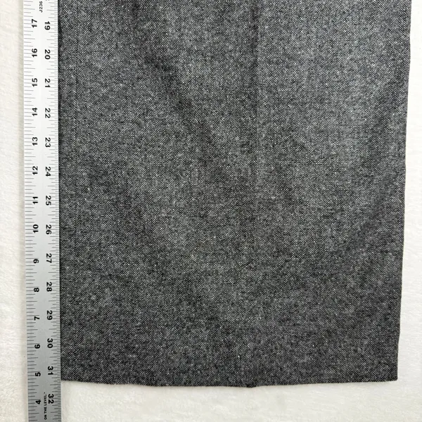 Barbour Veronica Wide Leg Trouser Gray Wool Blend Tweed Pants LTR0370MI11 Size 6 - Image 7