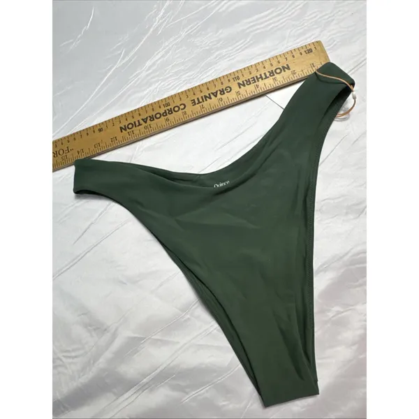Quince High-Leg Bikini Bottoms Women’s XL NWT Green - Image 6