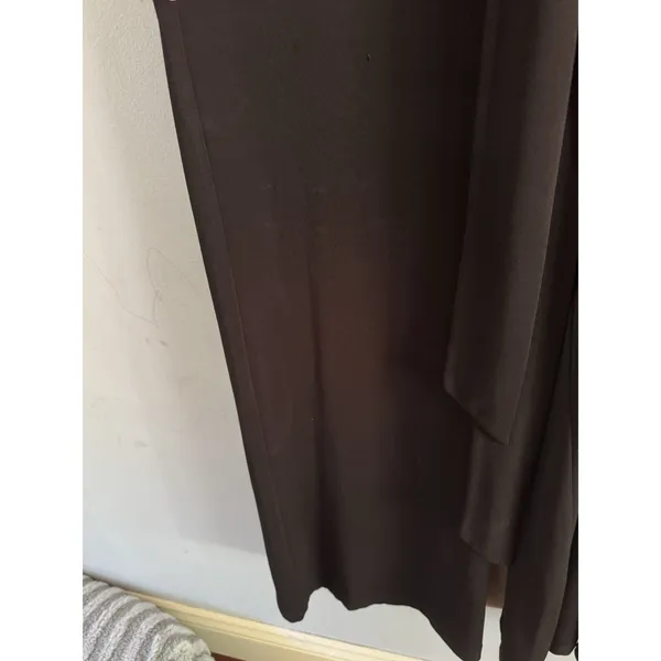 Lauren Ralph Lauren Black Wide Leg Slinky Belted Jumpsuit Size XL - Image 10