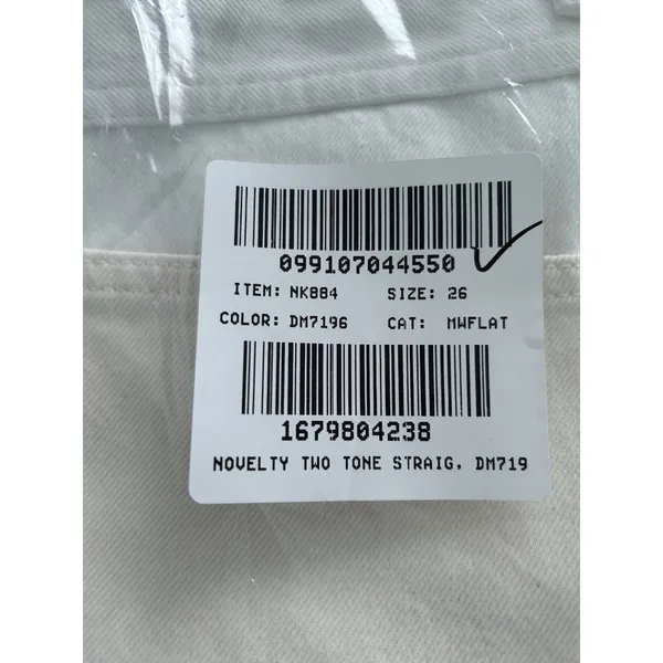 Madewell $128 The Perfect Vintage Straight Jean Two-Tone Women's White/Ivory 26 - Image 10