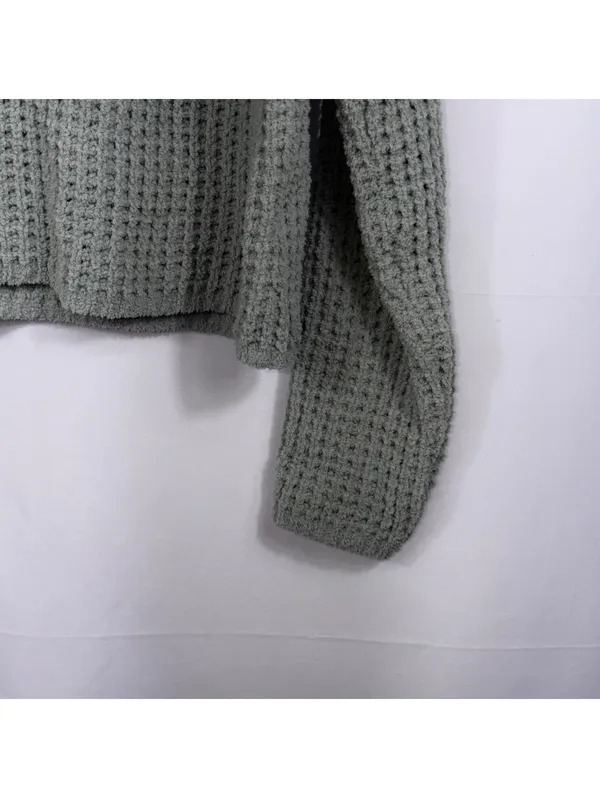 Sincerely Jules XS Sage Green Waffle Knit Sweater - Image 4