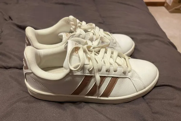 Adidas Rose Gold Sneakers - Image 2