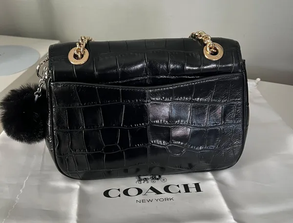 Embossed Crocodile Cassidy Chain Crossbody/Shoulder Bag - Image 4