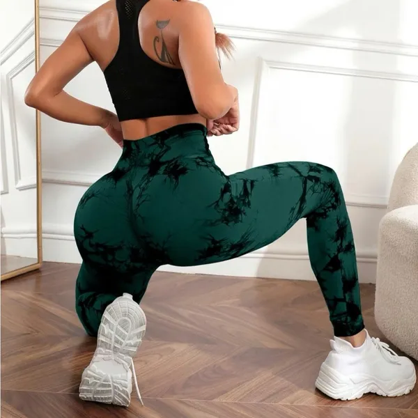 ⚠️ Clearance Women tie dye high waist Leggings Sports, yoga pants Seamless - Image 2