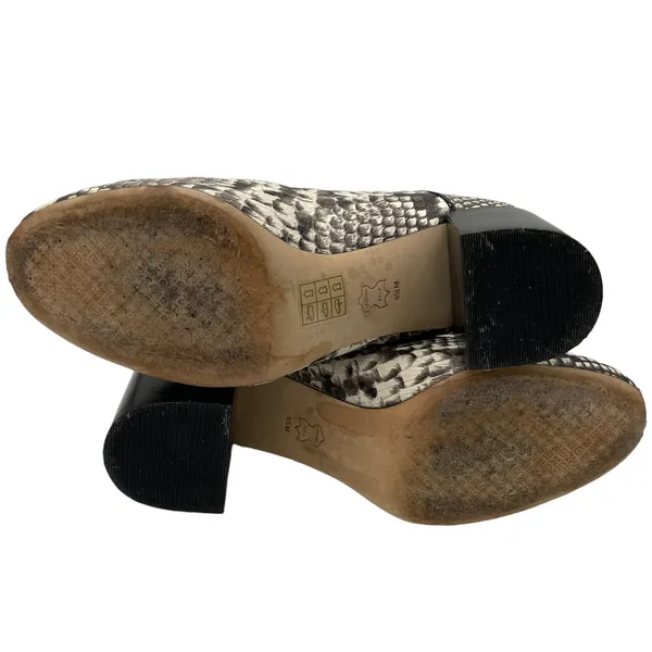 Tory Burch Kira Stamped Snake Print Leather Bootie - 8.5 - Image 8