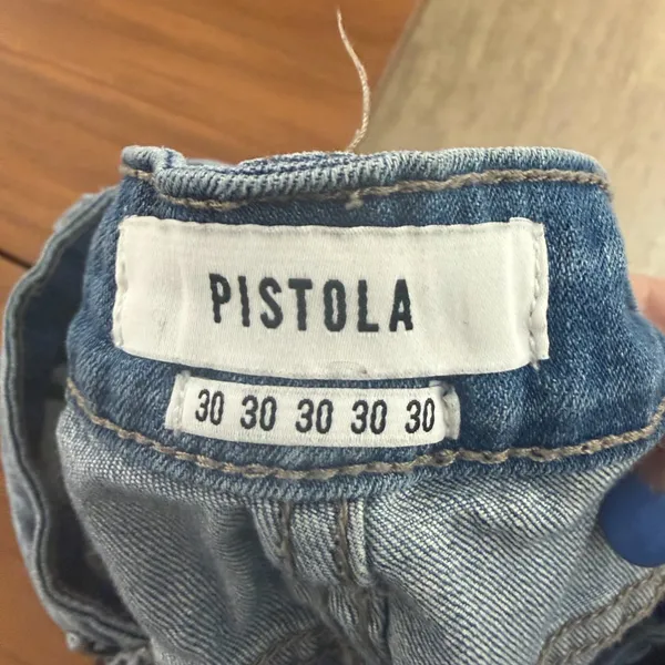 Pistola Aline High Rise Button Fly Distressed Skinny Jeans – Size 30 - Image 3