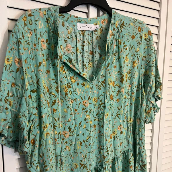 petal & pup | size large floral ruffle dress - Image 2