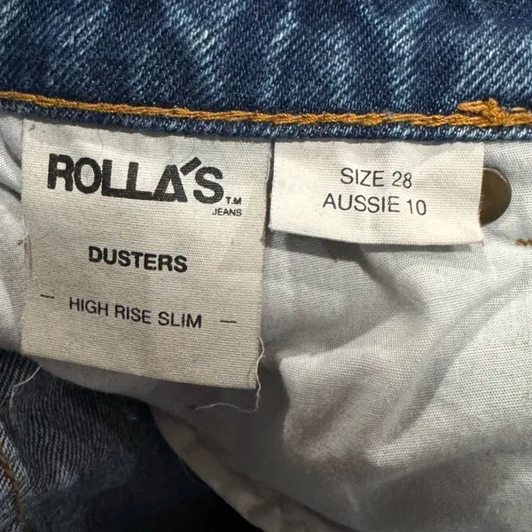 Rollas Duster High Rise Cutoff Jean Shorts Women’s 28 - Image 3