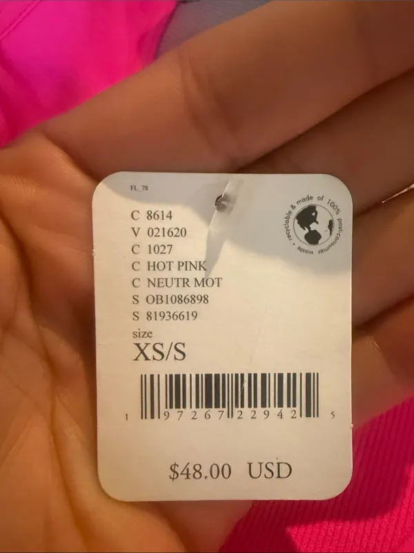 NWT Free People Movement Sports Bra Good Karma Square Neck Size XS/S - Image 8