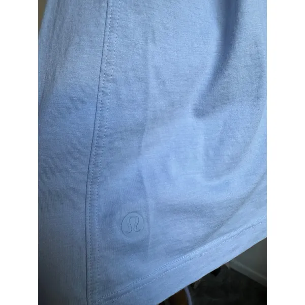 Lululemon All Yours Blue Cotton Women’s Short Sleeve T-Shirt - Image 6