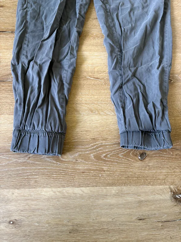 Nicole Miller Grey Drawstring Jogger Pants - Image 2