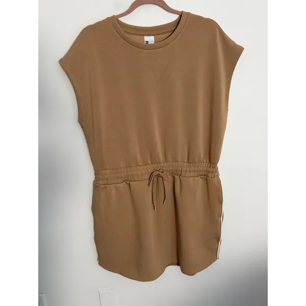 All In Motion Women's Airy Sleek Dress Tan Size large - Image 2
